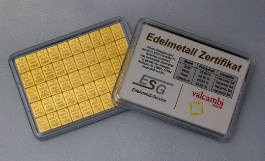 50g Gold CombiBar™ mit Zertifikat