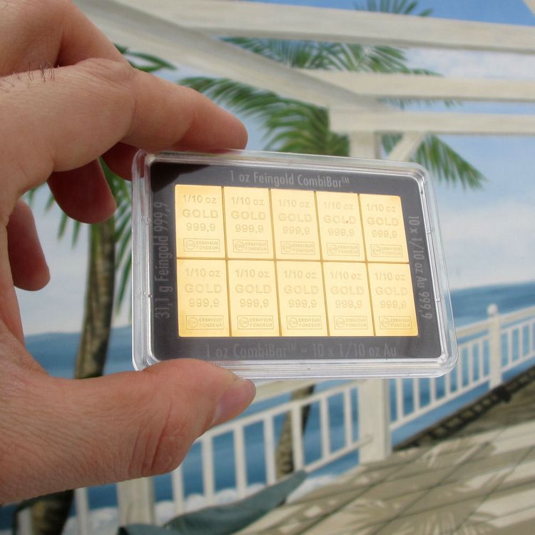 1oz Tafelbarren 10 x 0,311g Gold 1oz Tafelbarren 10 x 0,311g Gold